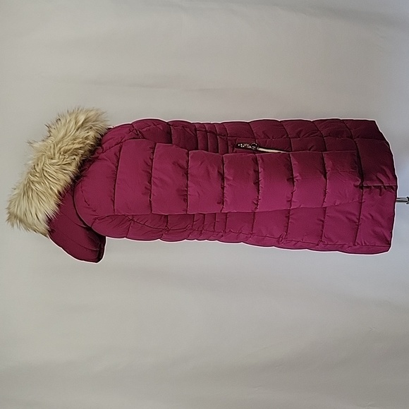 Halitech Hooded Puffer Coat Magenta Size Small - Picture 5 of 15